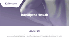 Desktop Screenshot of iqtherapies.com