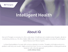 Tablet Screenshot of iqtherapies.com